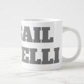 Beruflich minimalistisch kühne moderne Sitte schli Jumbo-Tasse (Rechts)