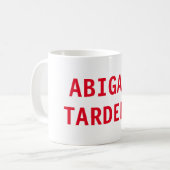 Beruflich minimalistisch kühne moderne Sitte schli Kaffeetasse (Vorderseite Links)