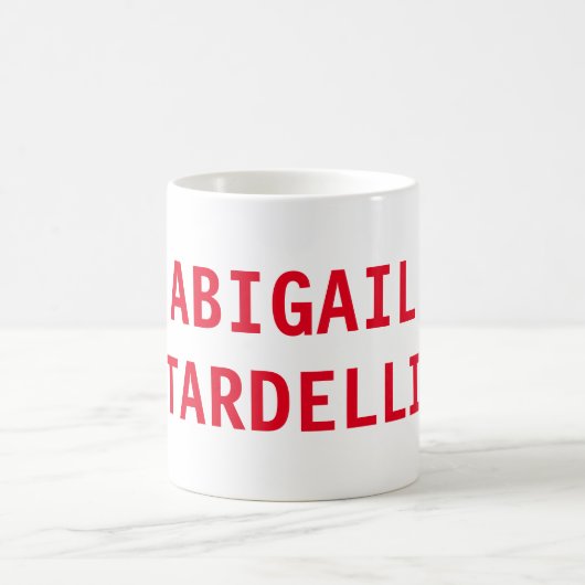 Beruflich minimalistisch kühne moderne Sitte schli Kaffeetasse (Mittel)