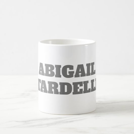 Beruflich minimalistisch kühne moderne Sitte schli Kaffeetasse (Mittel)
