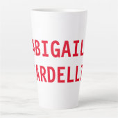 Beruflich minimalistisch kühne moderne Sitte schli Milchtasse (Vorderseite)