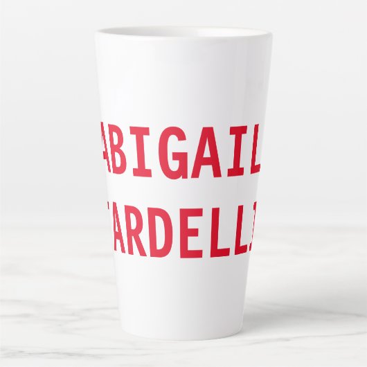 Beruflich minimalistisch kühne moderne Sitte schli Milchtasse (Vorderseite)