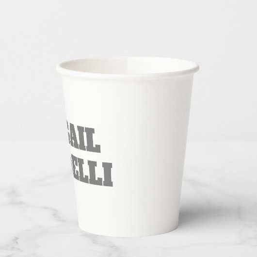 Beruflich minimalistisch kühne moderne Sitte schli Pappbecher (Links)