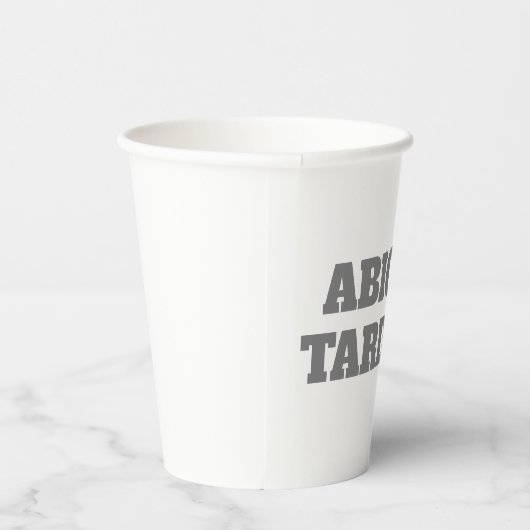 Beruflich minimalistisch kühne moderne Sitte schli Pappbecher (Rechts)