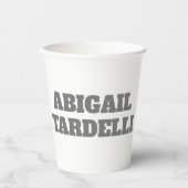 Beruflich minimalistisch kühne moderne Sitte schli Pappbecher (Vorderseite)