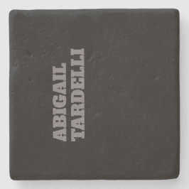 Beruflich minimalistisch kühne moderne Sitte schli Steinuntersetzer