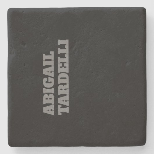 Beruflich minimalistisch kühne moderne Sitte schli Steinuntersetzer (Vorderseite)