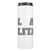 Beruflich minimalistisch kühne moderne Sitte schli Thermosbecher (Rückseite)