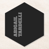 Beruflich minimalistisch kühne moderne Sitte schli Untersetzer (Vorderseite)