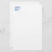 Beruflich-minimalistisch-modern-blau Briefpapier (Vorne/Hinten)
