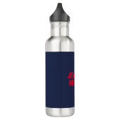 Beruflich-minimalistisch-modern-blau Edelstahlflasche (Links)