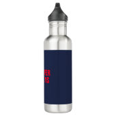 Beruflich-minimalistisch-modern-blau Edelstahlflasche (Rechts)