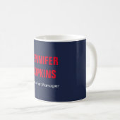 Beruflich-minimalistisch-modern-blau Kaffeetasse (VorderseiteRechts)