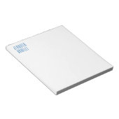 Beruflich-minimalistisch-modern-blau Notizblock (angewinkelt)