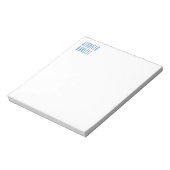 Beruflich-minimalistisch-modern-blau Notizblock (Rotiert)