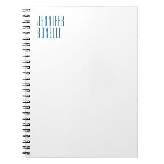 Beruflich-minimalistisch-modern-blau Notizblock (Vorderseite)