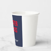 Beruflich-minimalistisch-modern-blau Pappbecher (Links)