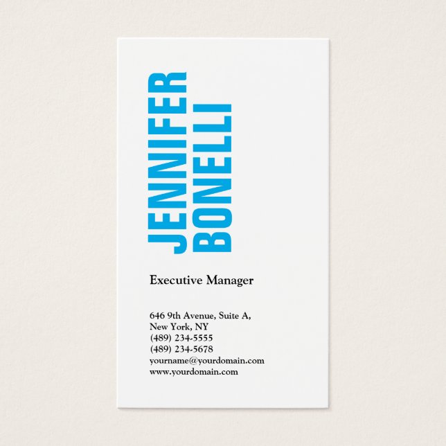 Beruflich-minimalistisch-modern-fett-blau (Vorderseite)