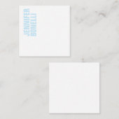 Beruflich-minimalistisch-modern-fett-blau Mitteilungskarte (Vorne/Hinten)