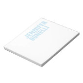 Beruflich-minimalistisch-modern-fett-blau Notizblock (Rotiert)