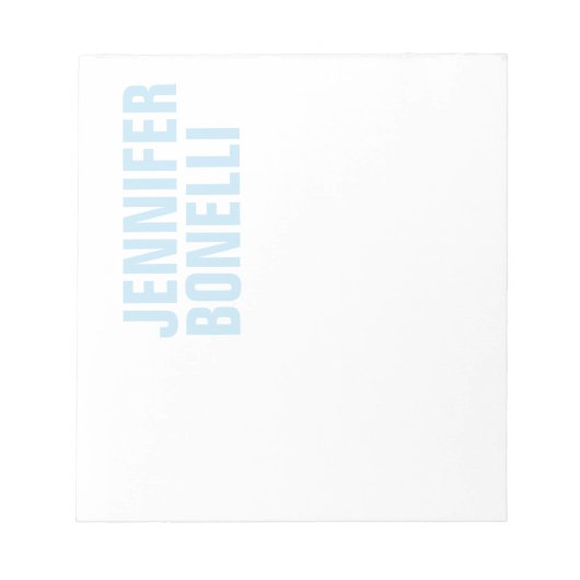 Beruflich-minimalistisch-modern-fett-blau Notizblock (Vorderseite)