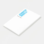 Beruflich-minimalistisch-modern-fett-blau Post-it Klebezettel (angewinkelt)