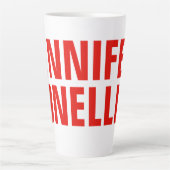 Beruflich-minimalistisch-modern-fett-weiß Milchtasse (Vorderseite)