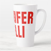 Beruflich-minimalistisch-modern-fett-weiß Milchtasse (Rechts)