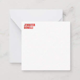 Beruflich-minimalistisch-modern-fett-weiß Mitteilungskarte
