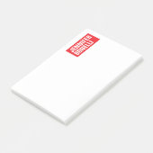 Beruflich-minimalistisch-modern-fett-weiß Post-it Klebezettel (angewinkelt)