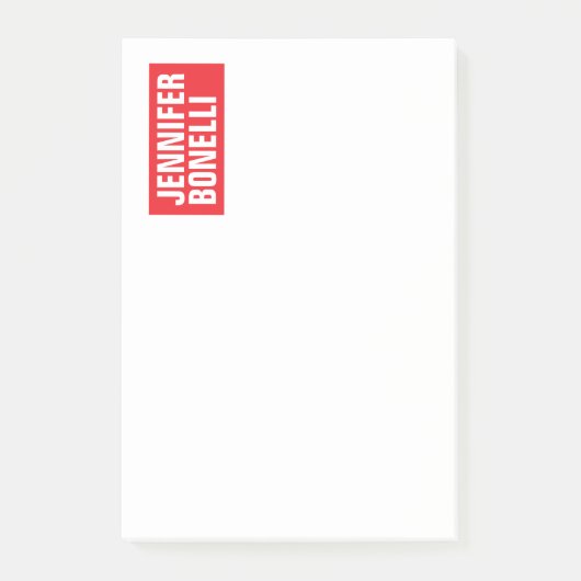 Beruflich-minimalistisch-modern-fett-weiß Post-it Klebezettel (Vorderseite)