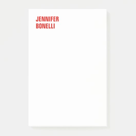 Beruflich-minimalistisch-modern-fett-weiß Post-it Klebezettel (Vorderseite)