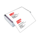 Beruflich-minimalistisch-modern-fett-weiß Visitenkarte