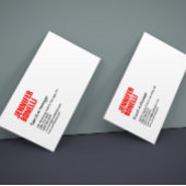 Beruflich-minimalistisch-modern-fett-weiß Visitenkarte