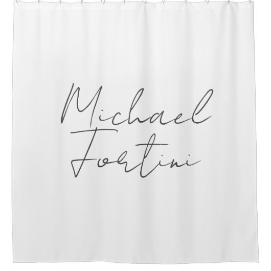 Beruflich-minimalistisch-modern-grau Duschvorhang (Vorderseite)