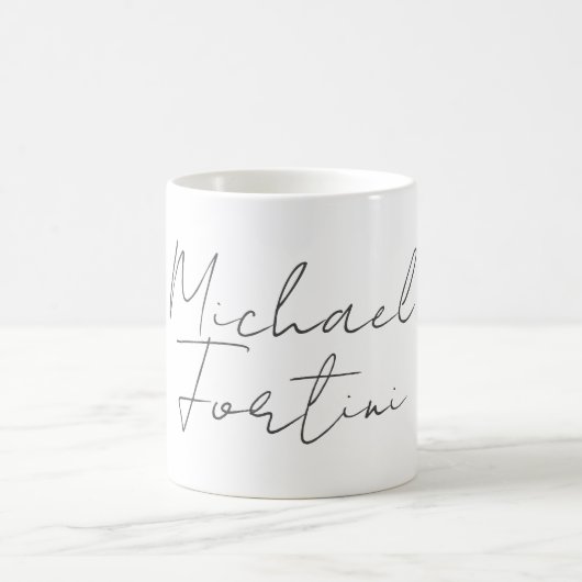 Beruflich-minimalistisch-modern-grau Kaffeetasse (Mittel)
