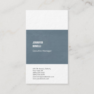 Beruflich-minimalistisch-modern-grau-weiß Visitenkarte