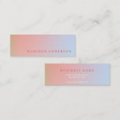 Beruflich Minimalistisch modern Mini Visitenkarte (Vorne/Hinten)