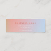 Beruflich Minimalistisch modern Mini Visitenkarte (Rückseite)