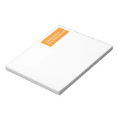 Beruflich-minimalistisch-modern orange notizblock (Rotiert)