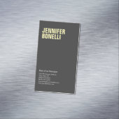 Beruflich-minimalistisch-modern, schwarz-gelb magnetische visitenkarte (Beispiel)