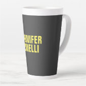 Beruflich-minimalistisch-modern, schwarz-gelb milchtasse (Rechte Ecke)