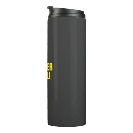 Beruflich-minimalistisch-modern, schwarz-gelb thermosbecher (Nach rechts gedreht)