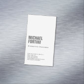 Beruflich-minimalistisch-modern und mutig schlicht magnetische visitenkarte (Beispiel)