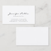 Beruflich Minimalistisch Moderne Elegante Schlicht Visitenkarte (Vorne/Hinten)