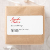 Beruflich-minimalistisch-moderne rote Kalligraphie (Insitu)