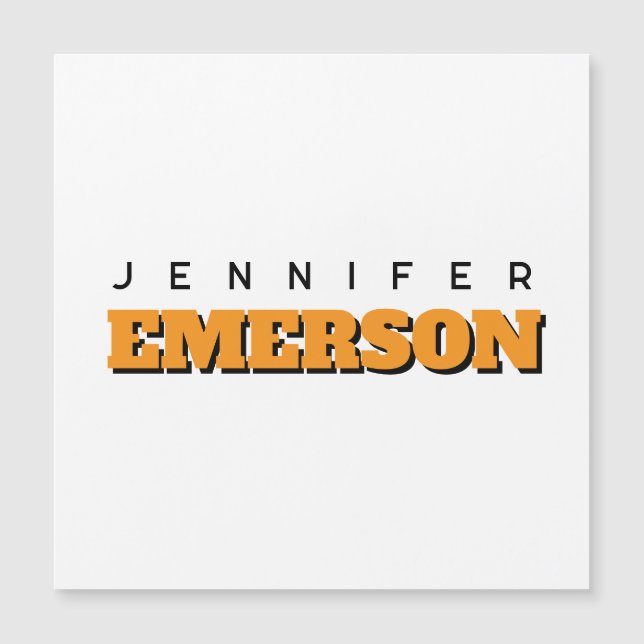 Beruflich-minimalistisch-moderne schlichte Magnetk Magnetkarte (Vorderseite)