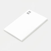 Beruflich-minimalistisch-moderner Brauch schlicht Post-it Klebezettel (angewinkelt)