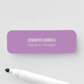 Beruflich minimalistisch moderner Name Namensschild (Beispiel)