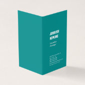 Beruflich-minimalistisch-modernes Blau Visitenkarten (Vorderseite)